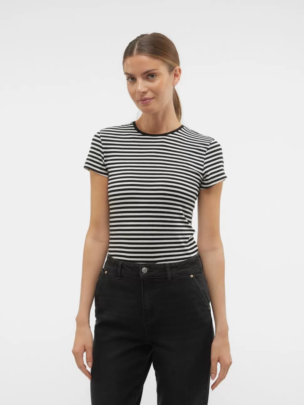 Basics^VERO MODA AWINES Topp Black