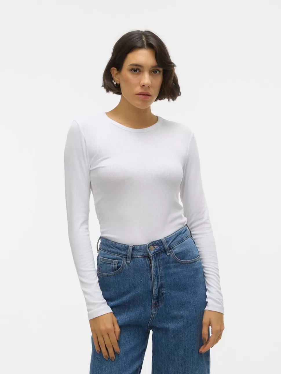 Toppar^VERO MODA AWIRWINA Topp Bright White