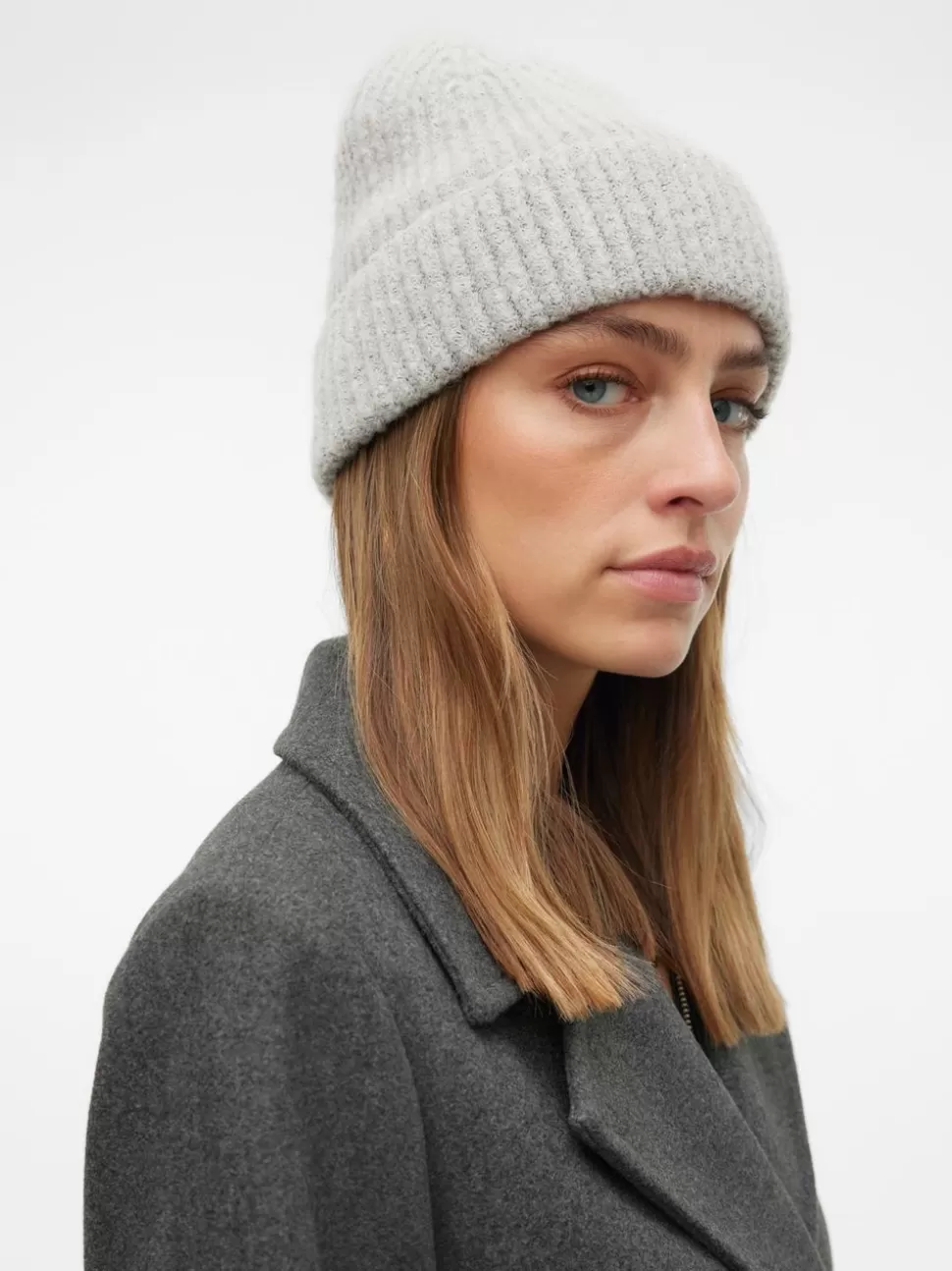 Accessories^VERO MODA Beaniemössa Light Grey Melange