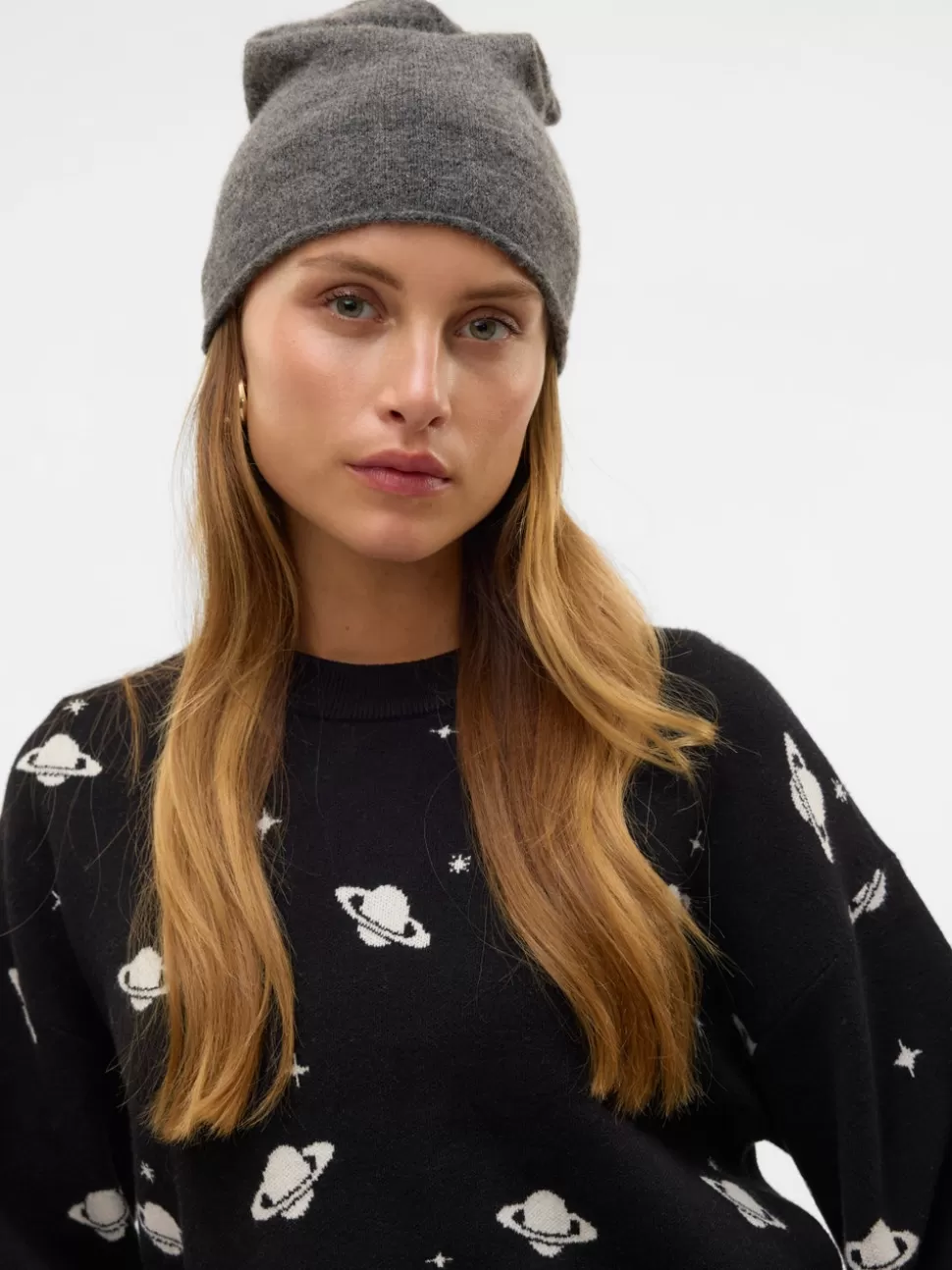 Accessories^VERO MODA Beaniemössa Dark Grey Melange