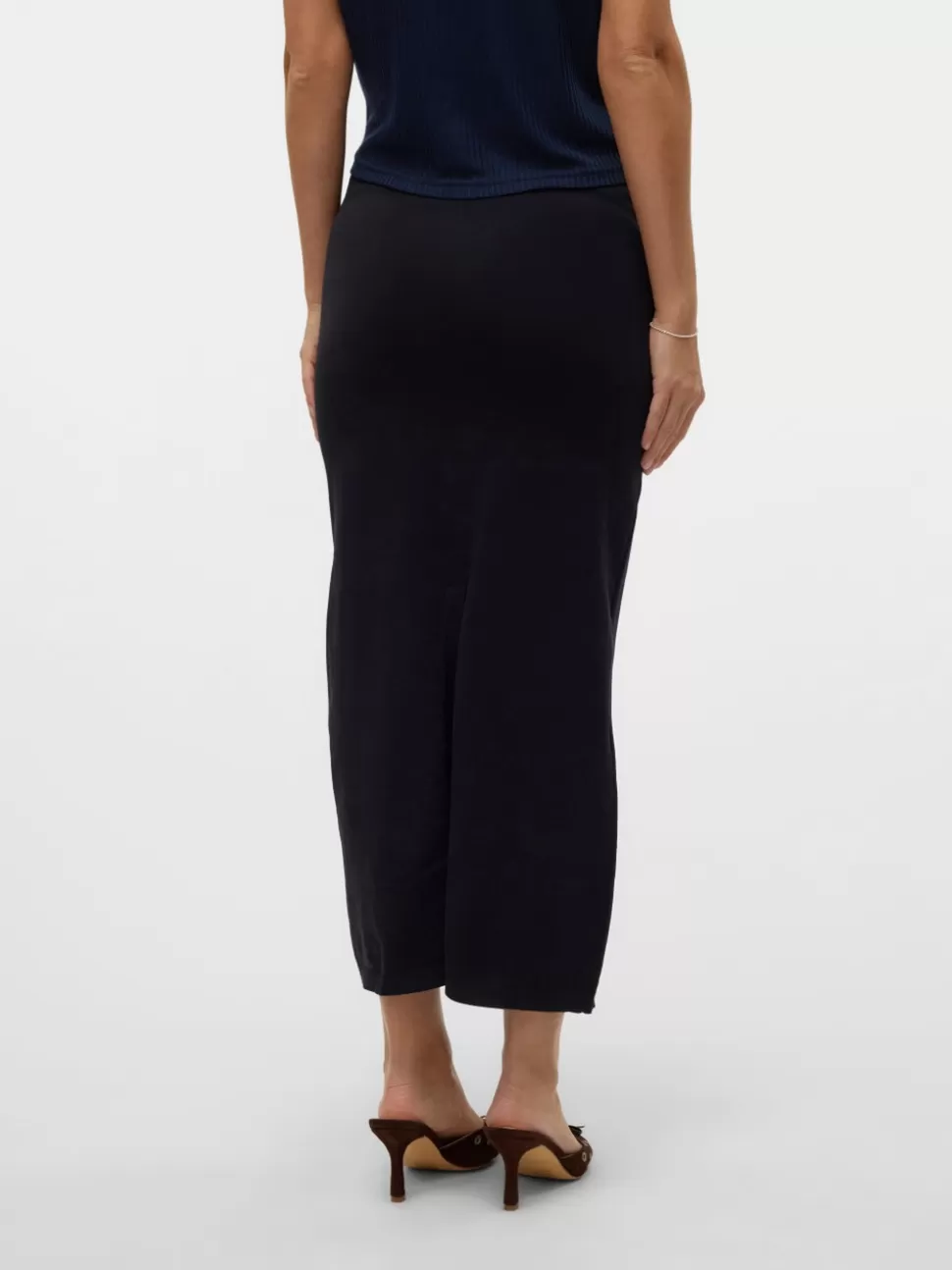 Kjolar^VERO MODA Hög Midja Midikjol Black