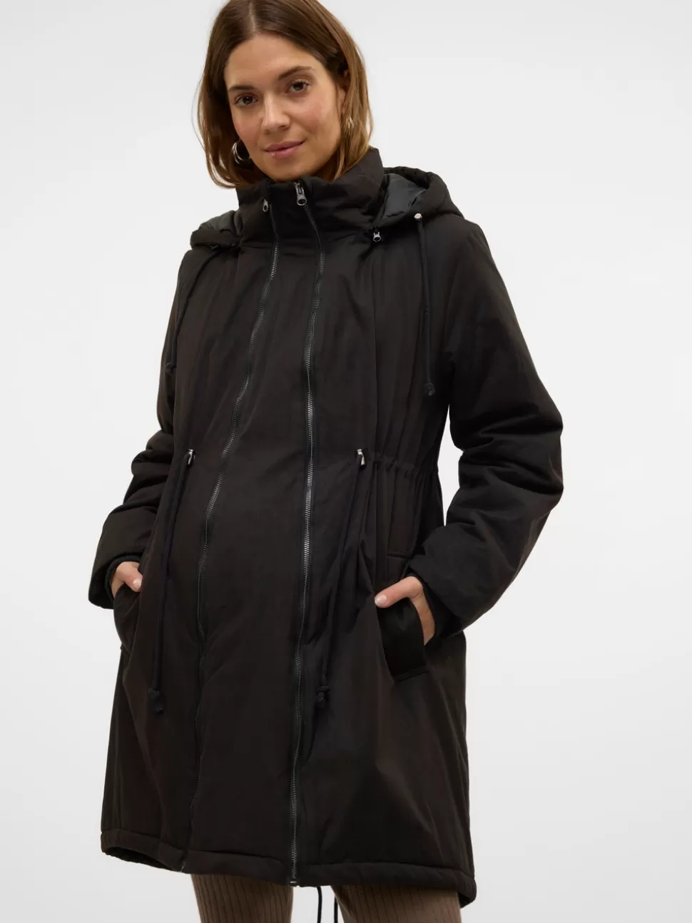Jackor^VERO MODA Huva Som Justeras Med Snoddar Rock Black