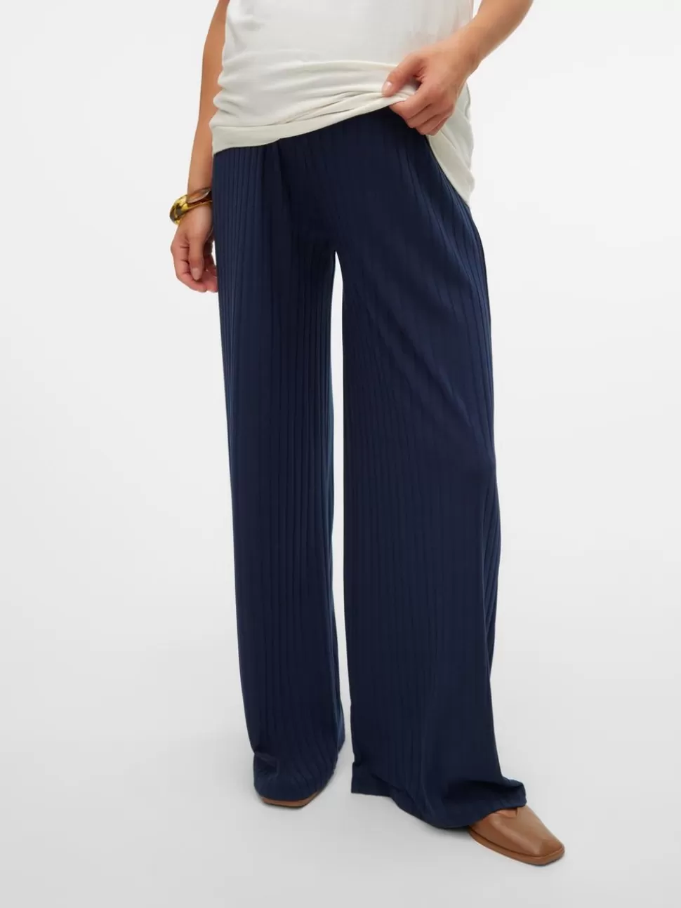 Byxor^VERO MODA Mamma-byxor Navy Blazer