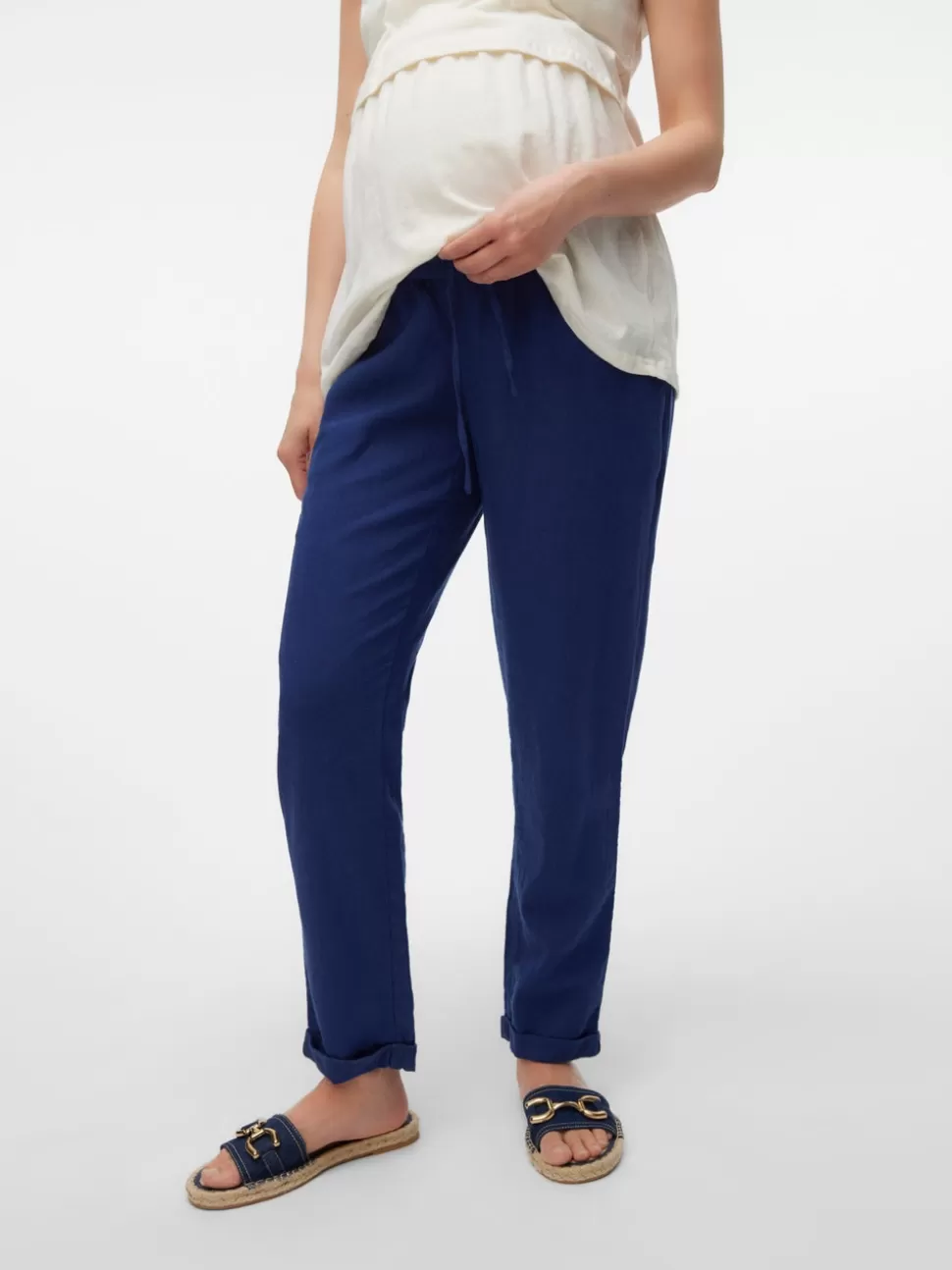 Byxor^VERO MODA Mamma-byxor Naval Academy