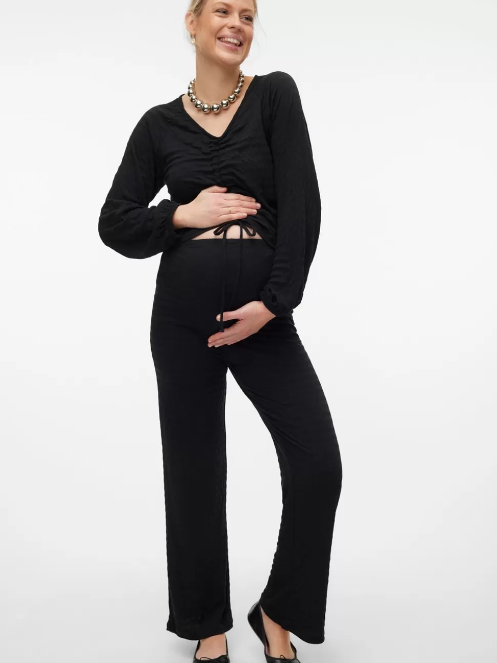 Byxor^VERO MODA Mamma-byxor Black