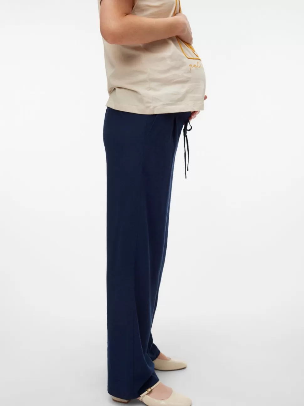Byxor^VERO MODA Mamma-byxor Navy Blazer