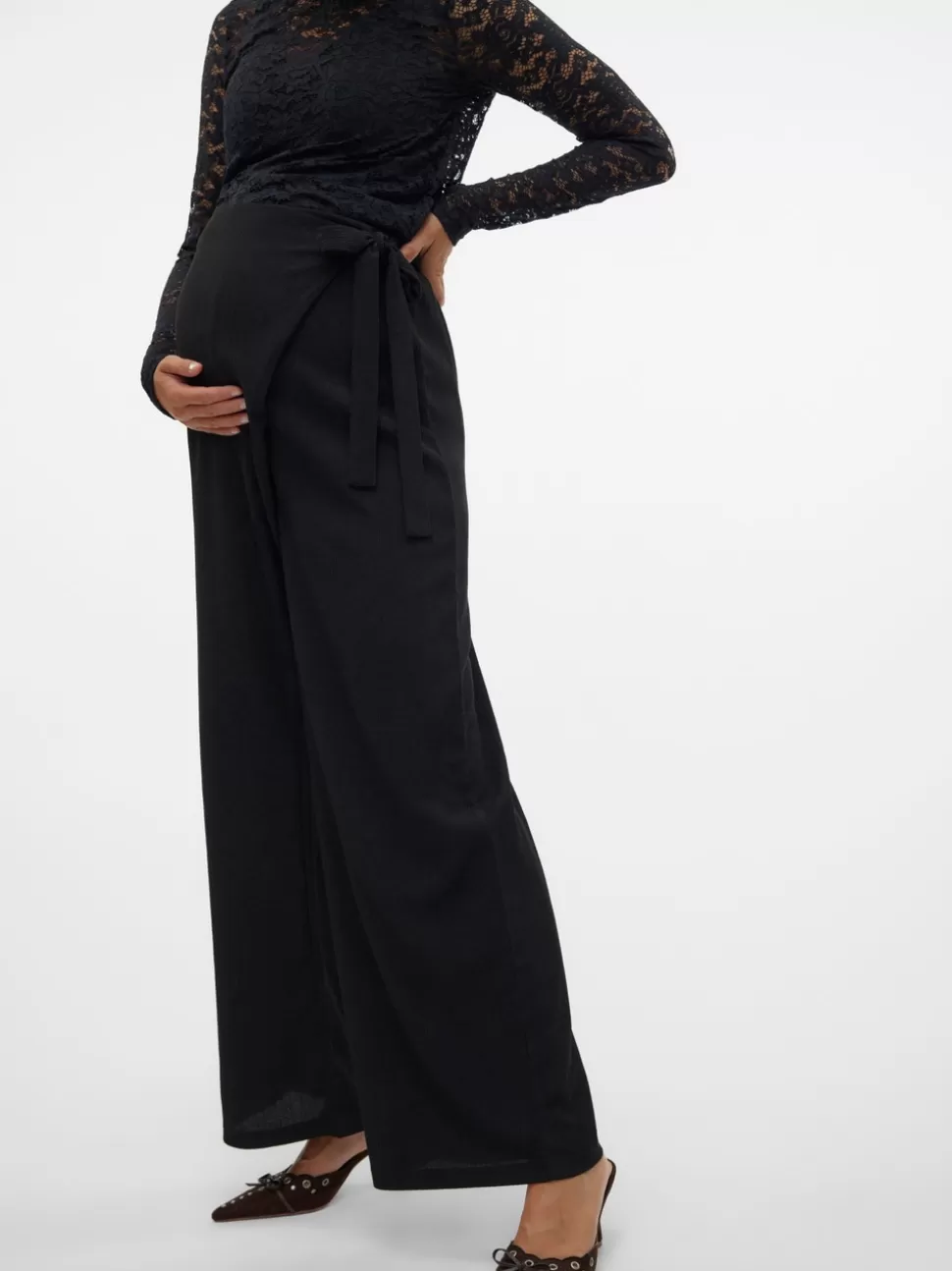 Byxor^VERO MODA Mamma-byxor Black