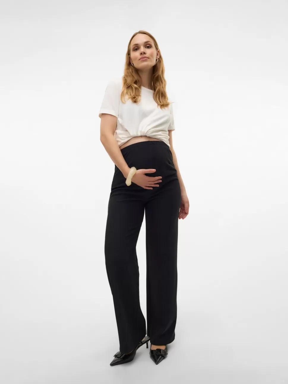 Byxor^VERO MODA Mamma-byxor Black