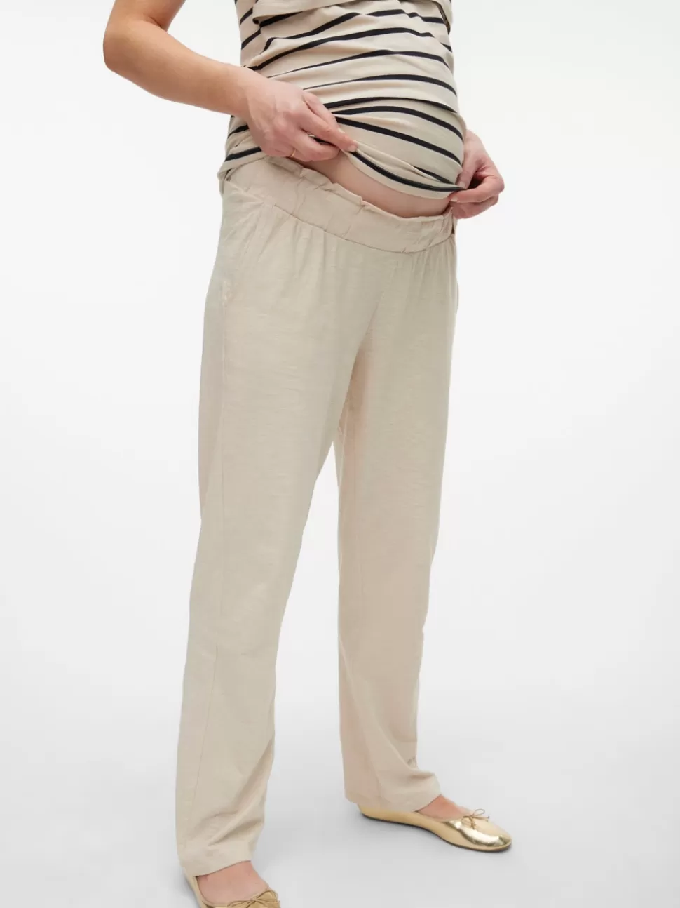 Shorts^VERO MODA Mamma-Byxor French Oak