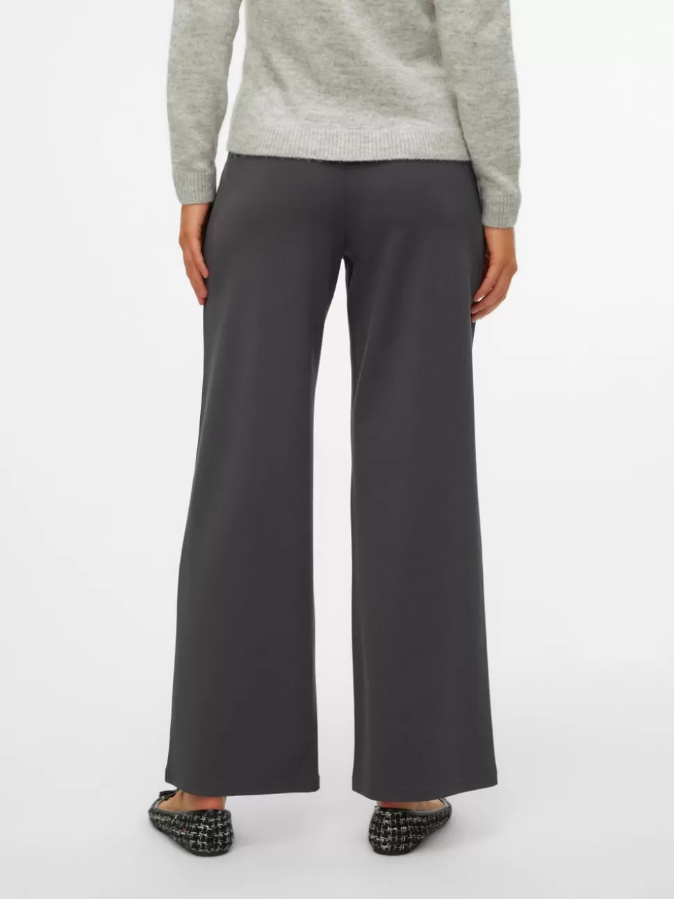 Byxor^VERO MODA Mamma-byxor Grey Pinstripe