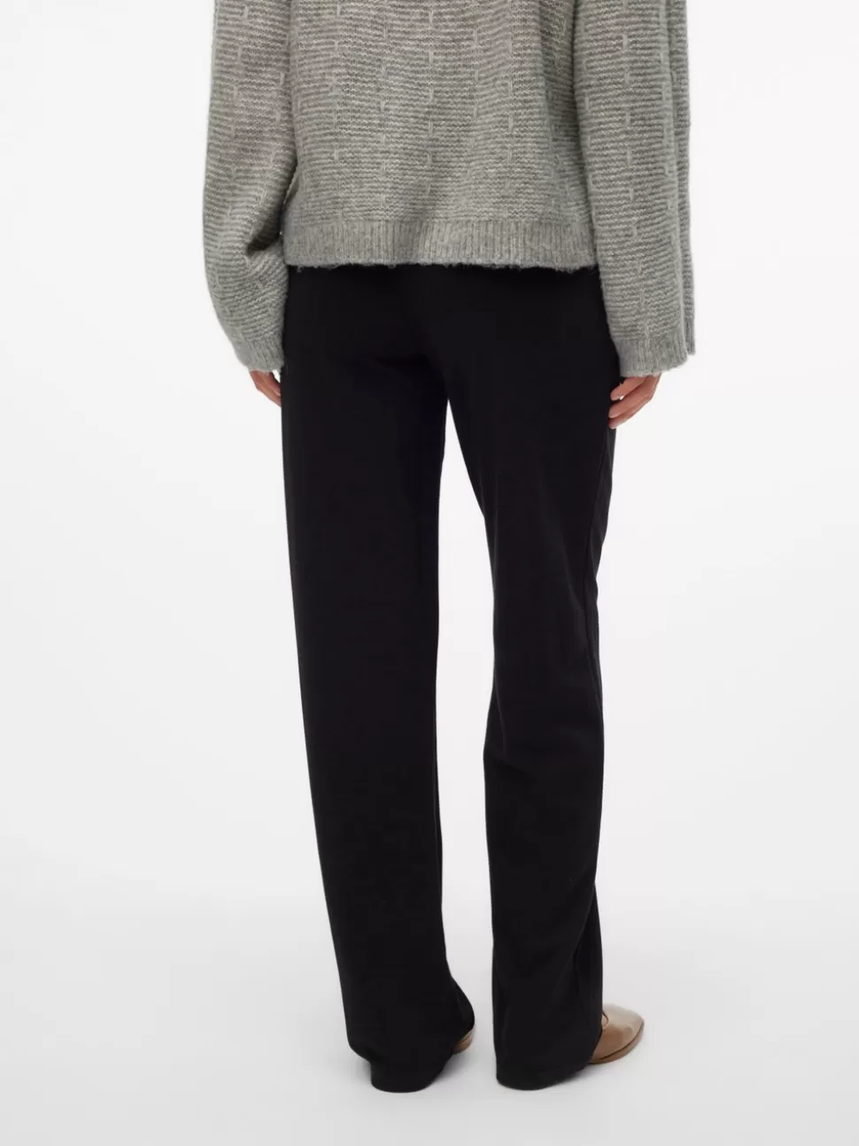 Byxor^VERO MODA Mamma-byxor Dark Grey Melange