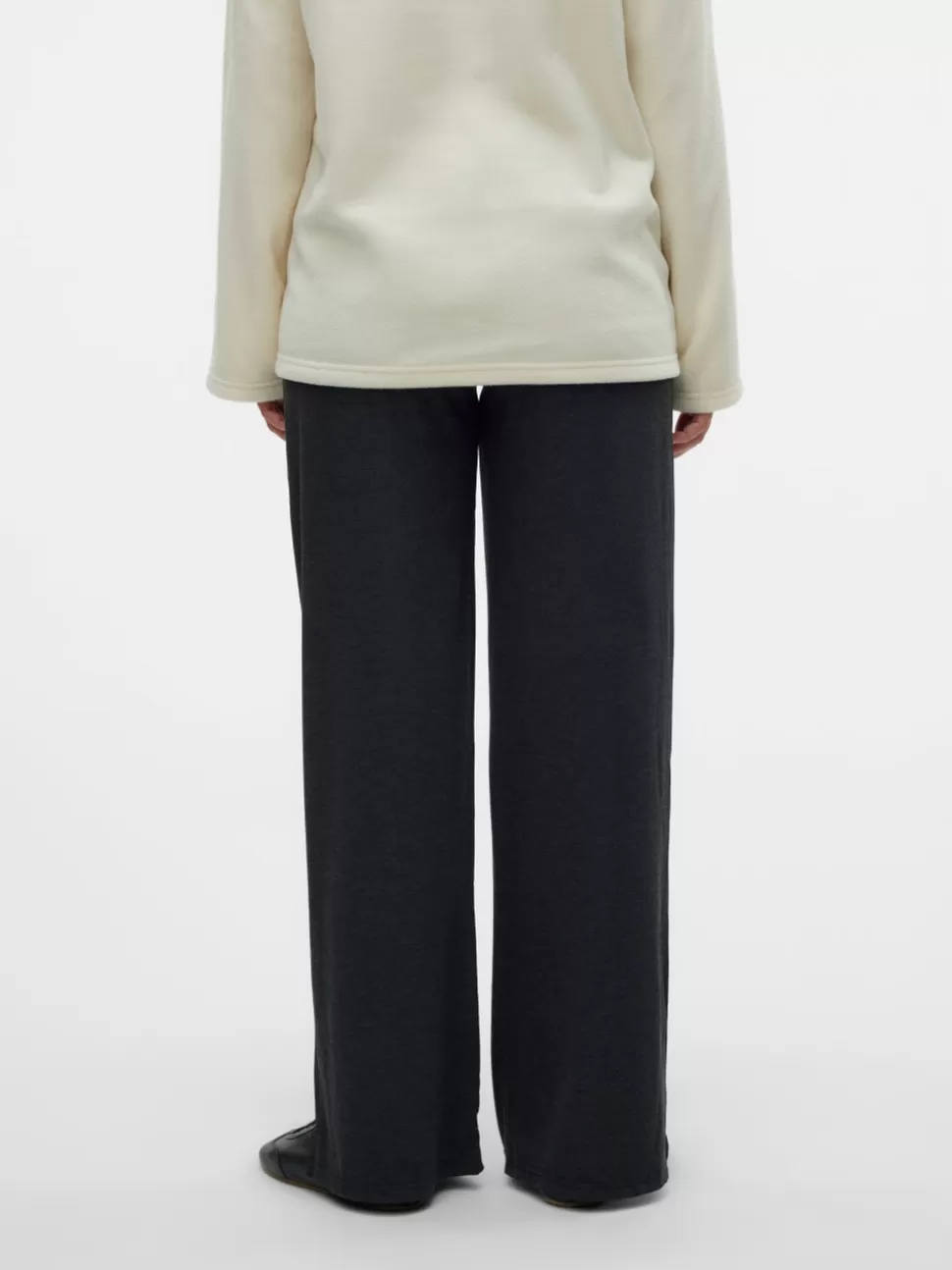 Byxor^VERO MODA Mamma-byxor Dark Grey Melange