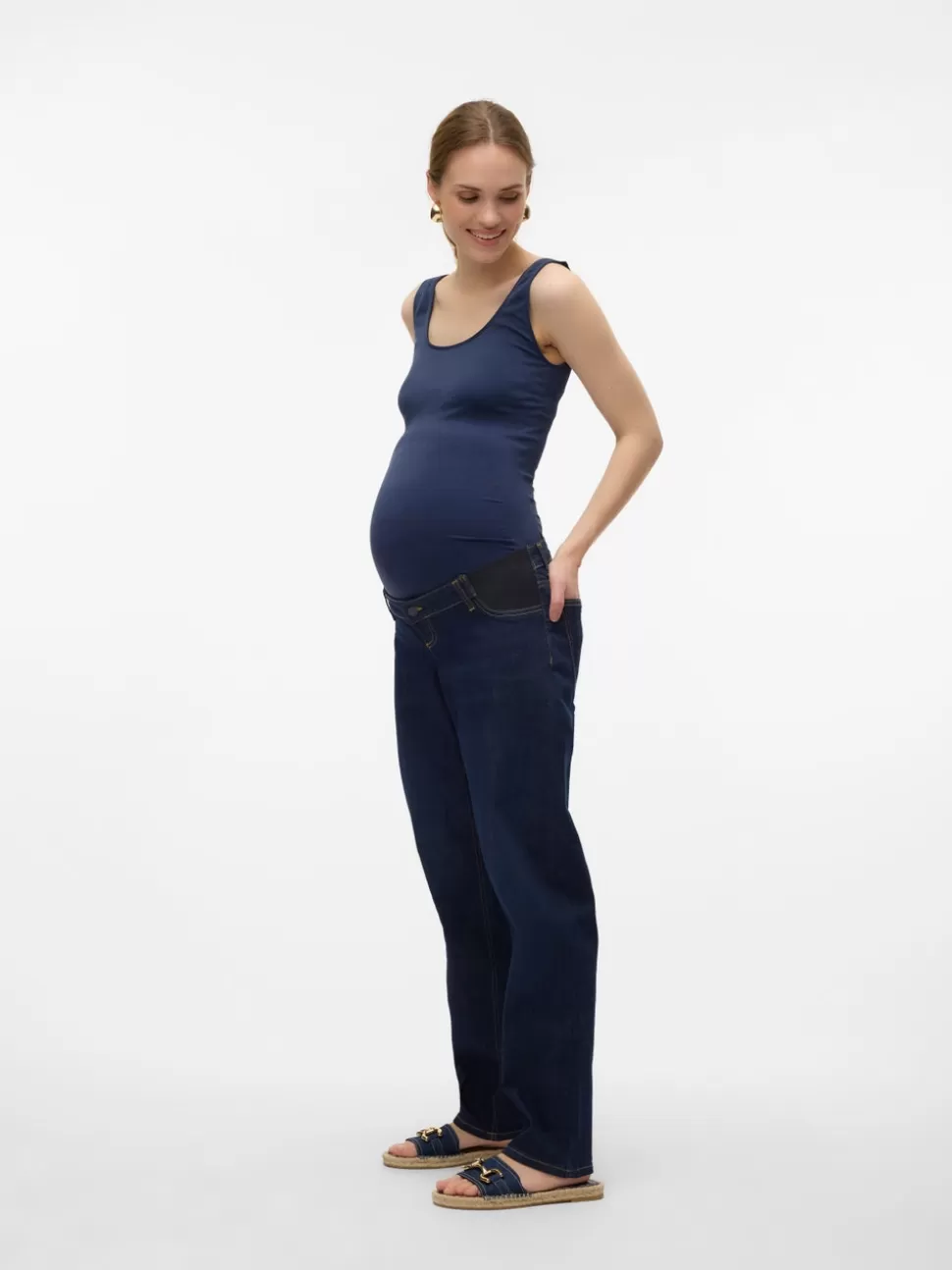Jeans^VERO MODA Mamma-jeans Medium Blue Denim