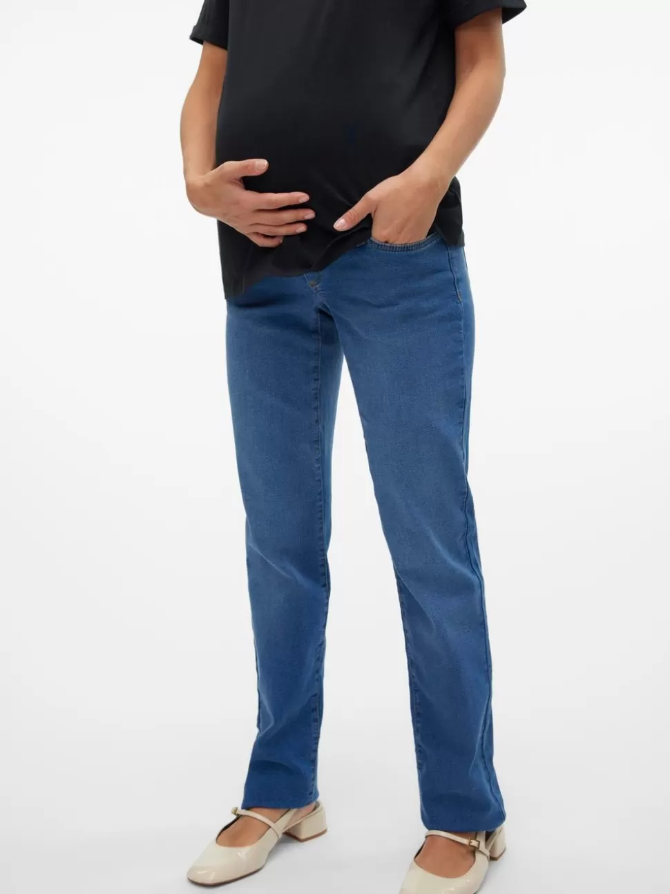 Jeans^VERO MODA Mamma-jeans Medium Blue Denim