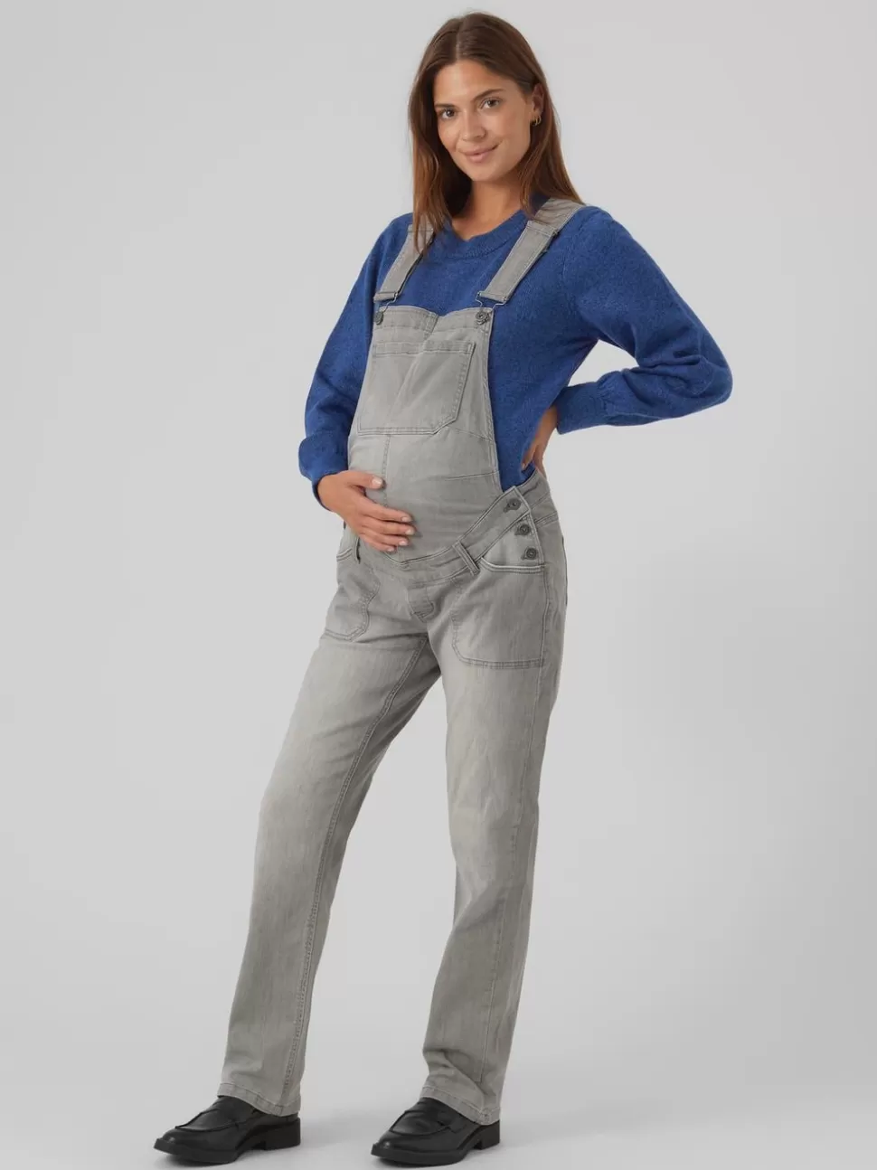 Jeans^VERO MODA Mamma-jeansoverall Light Grey Denim