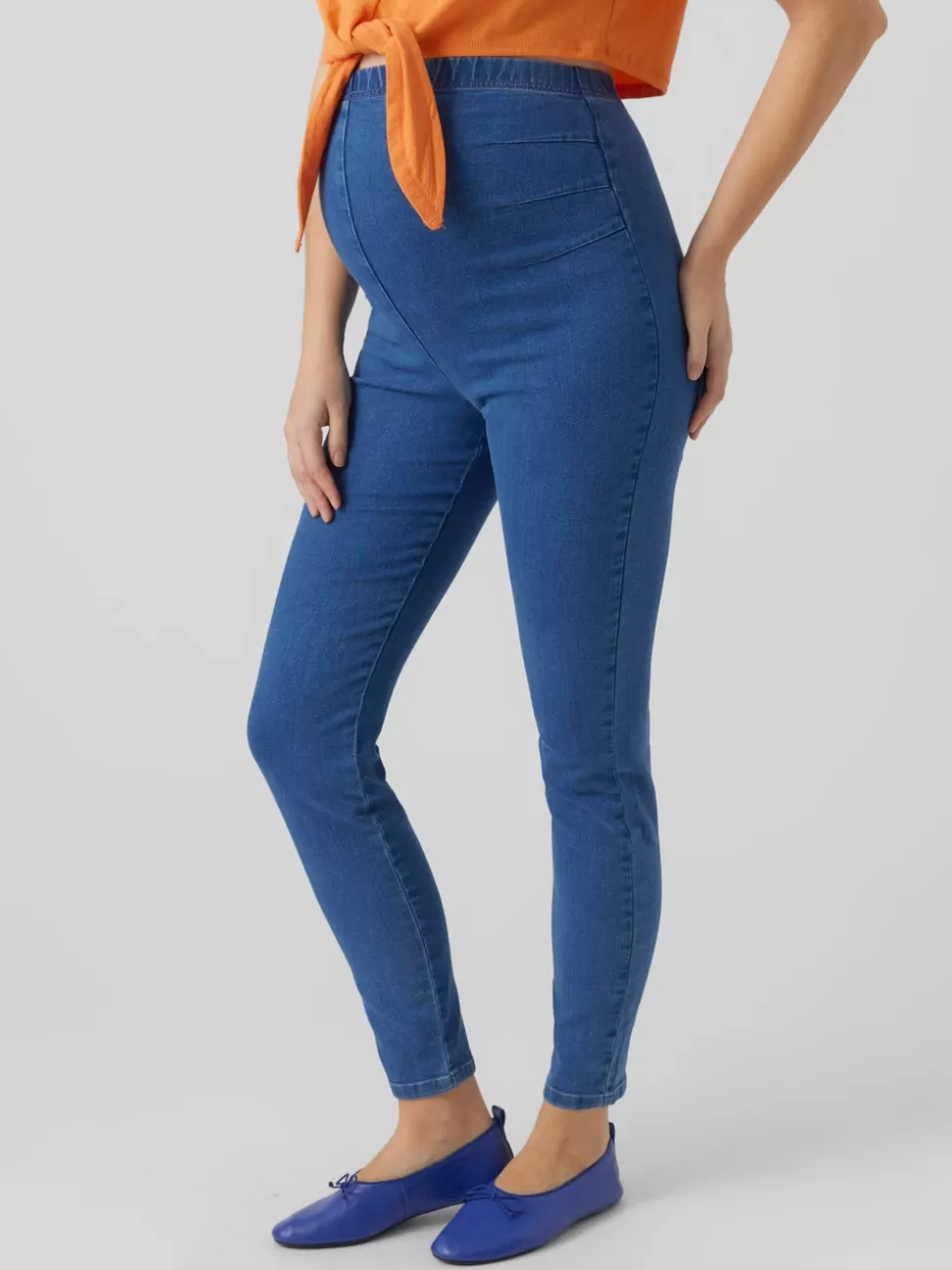 Jeans^VERO MODA Mamma-jeggings Medium Blue Denim