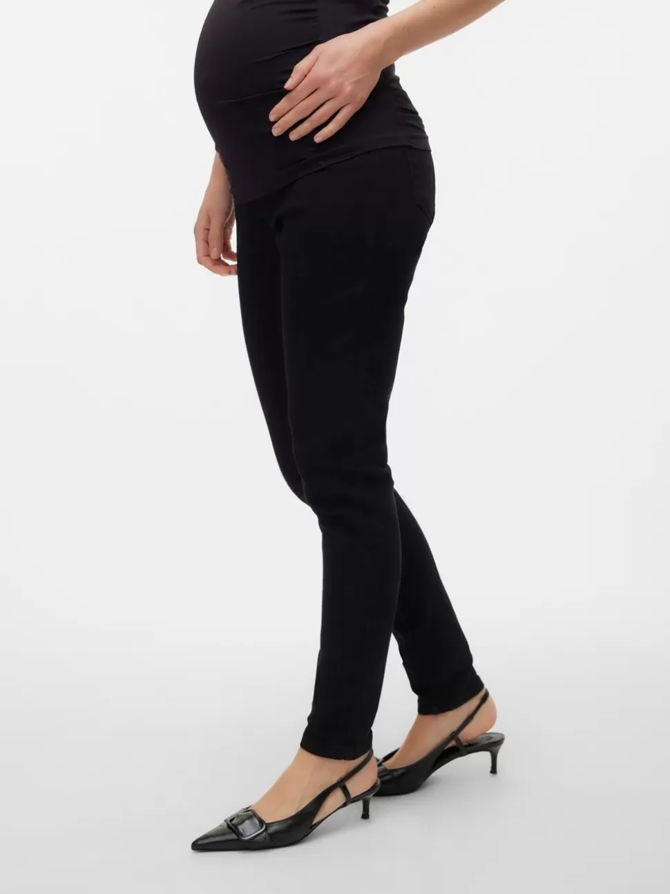 Jeans^VERO MODA Mamma-jeggings Black Denim