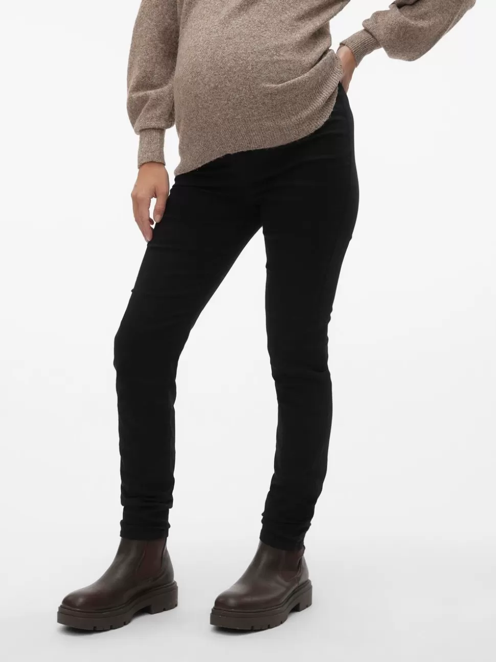 Jeans^VERO MODA Mamma-jeggings Black Denim