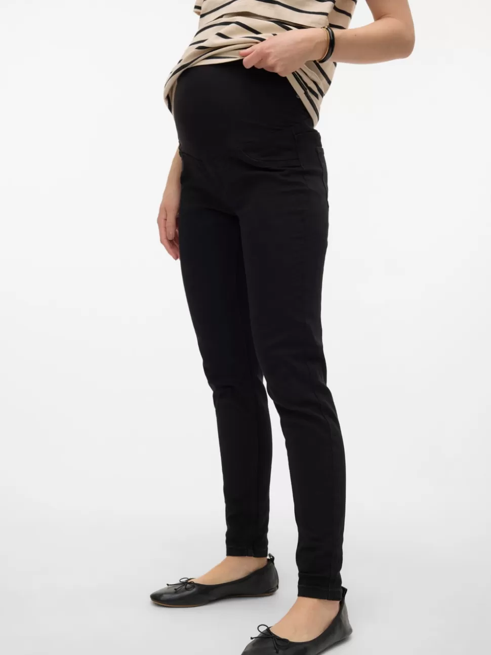 Jeans^VERO MODA Mamma-jeggings Black Denim