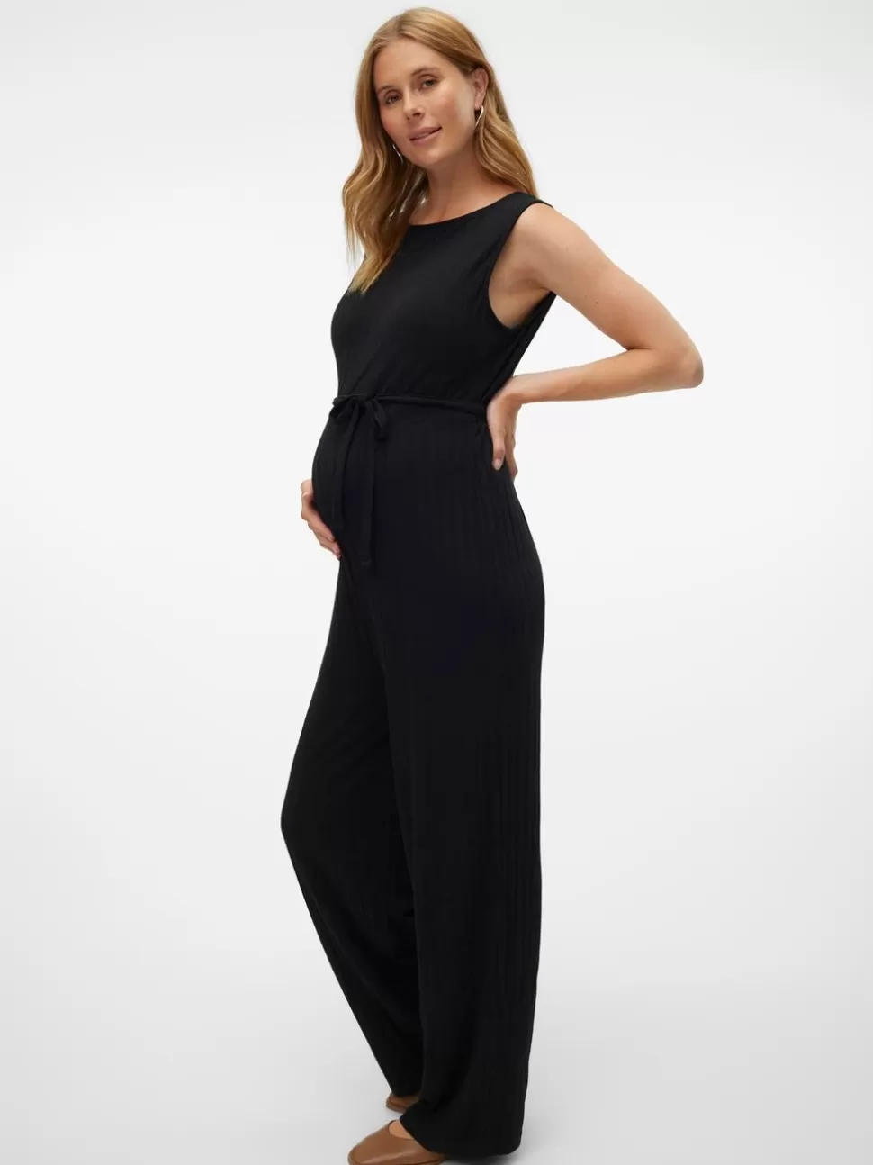 Byxor^VERO MODA Mamma-Jumpsuit Black