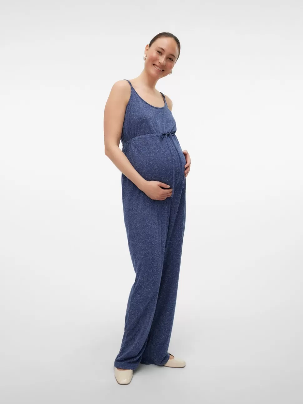 Byxor^VERO MODA Mamma-jumpsuit Naval Academy