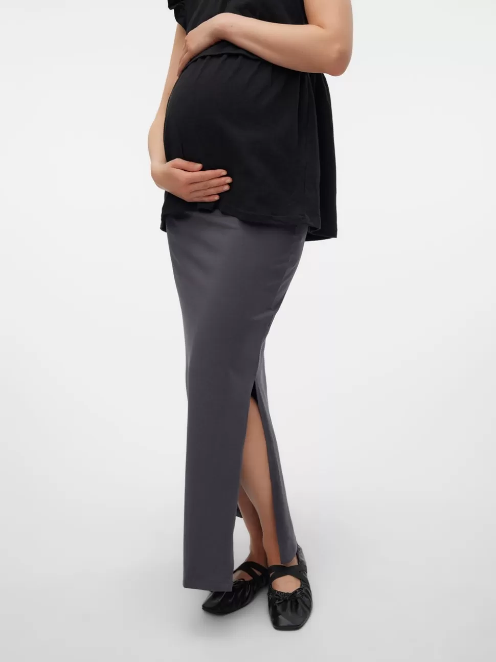 Kjolar^VERO MODA Mamma-kjol Asphalt