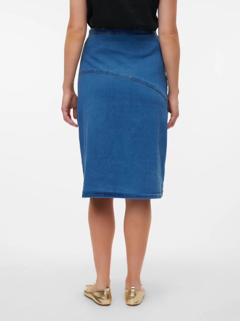 Kjolar^VERO MODA Mamma-kjol Medium Blue Denim