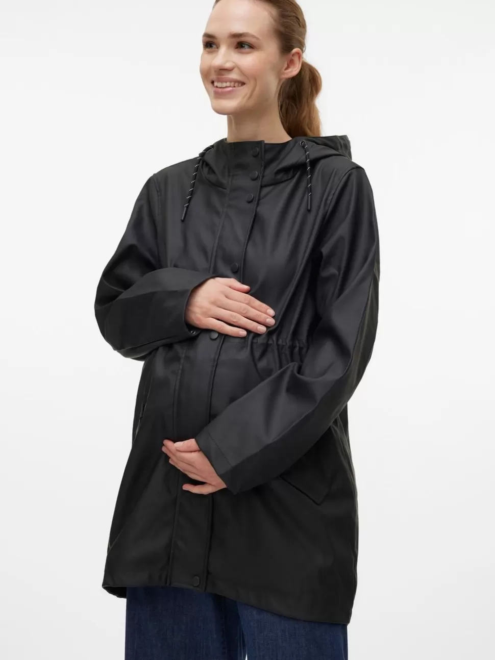 Jackor^VERO MODA Mamma-Regnjacka Black