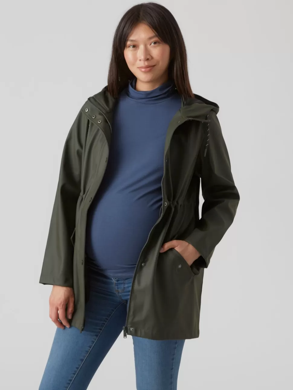 Jackor^VERO MODA Mamma-Regnjacka Peat