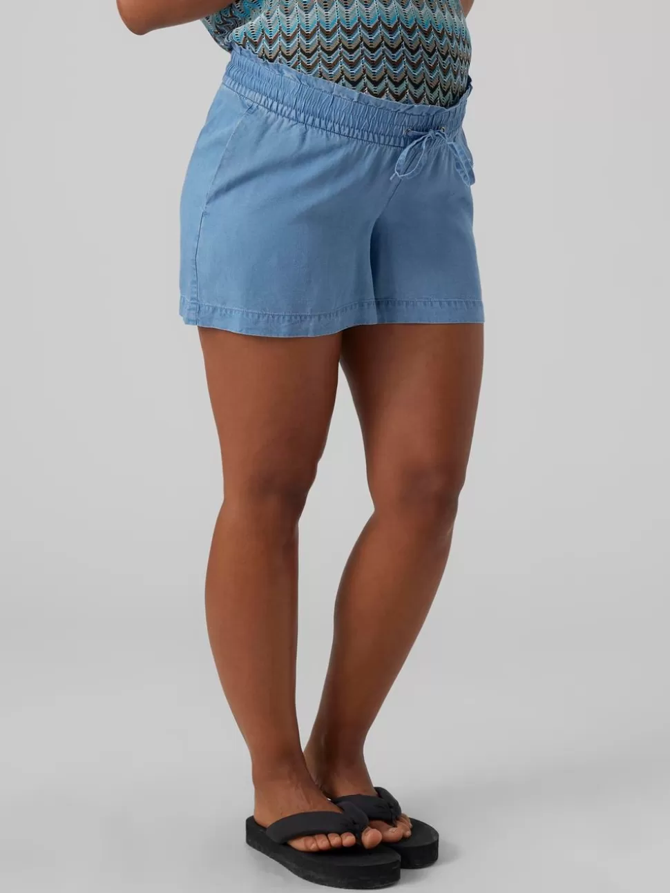 Shorts^VERO MODA Mamma-shorts Medium Blue Denim