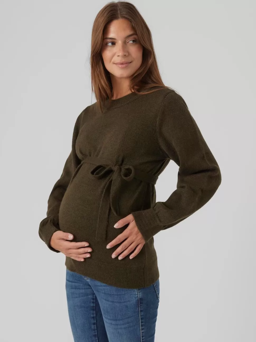 Stickat | Stickat^VERO MODA Mamma-stickad Grape Leaf