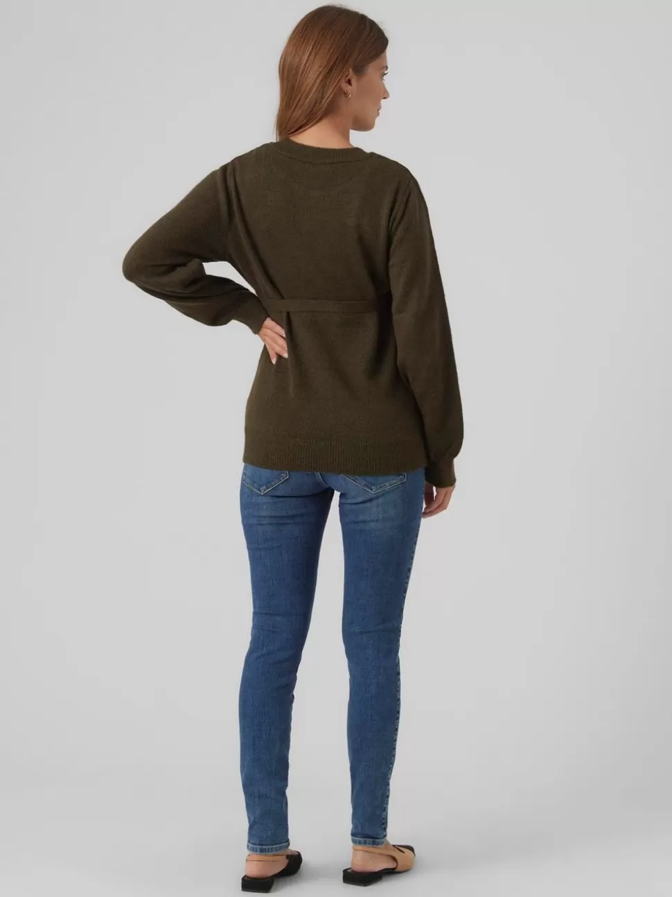 Stickat | Stickat^VERO MODA Mamma-stickad Grape Leaf