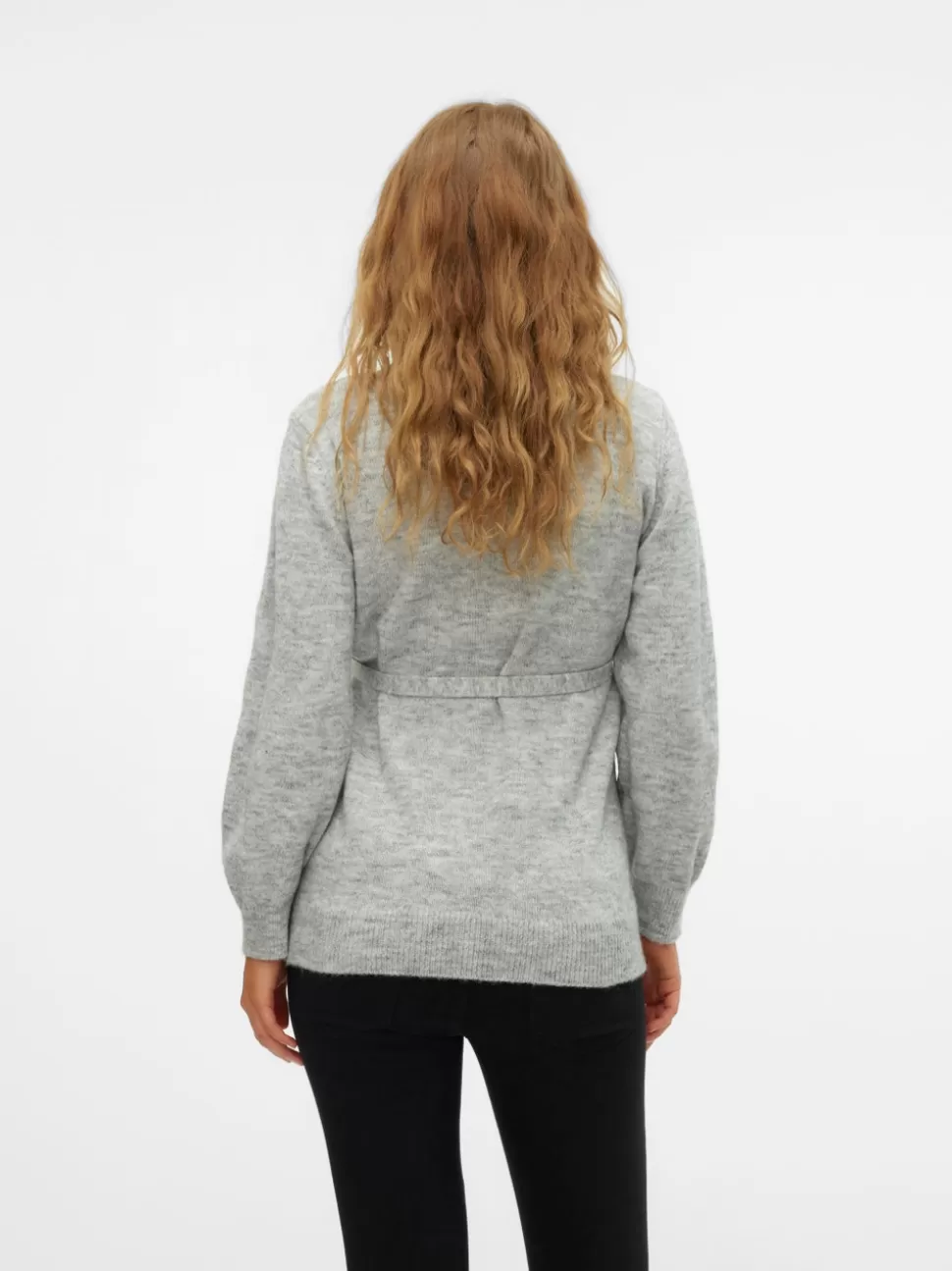 Stickat | Stickat^VERO MODA Mamma-stickad Light Grey Melange