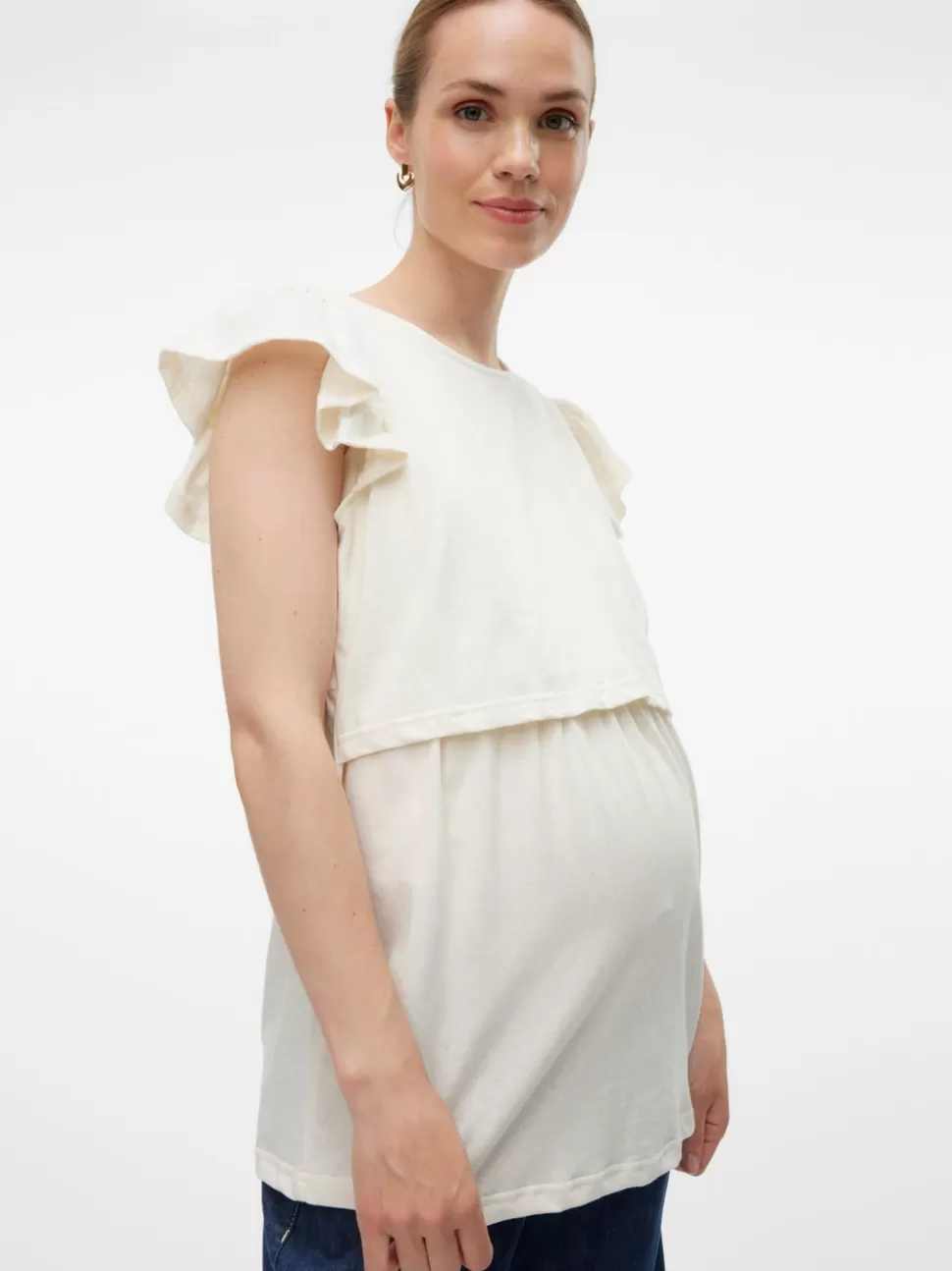 Amningskläder | Tops^VERO MODA Mamma-top Whitecap Gray