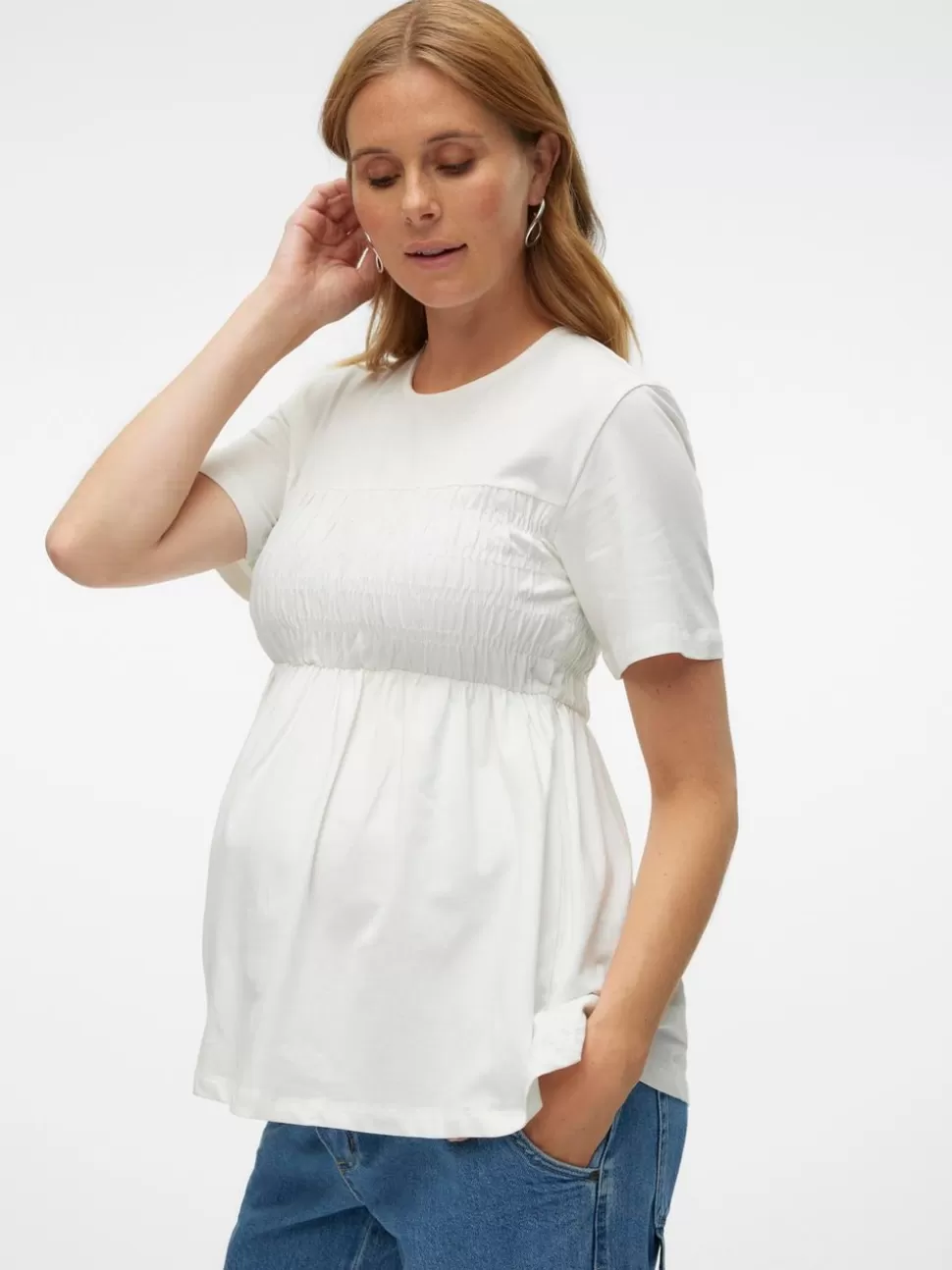 Tops^VERO MODA MAMMA-T-SHIRT Snow White