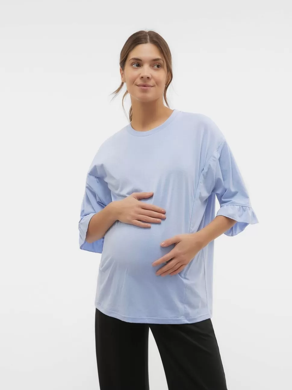 Amningskläder | Tops^VERO MODA Mamma-t-shirt Brunnera Blue