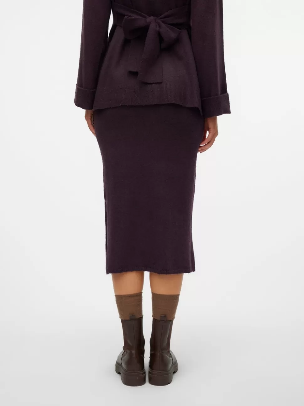 Kjolar^VERO MODA Midikjol Plum Perfect
