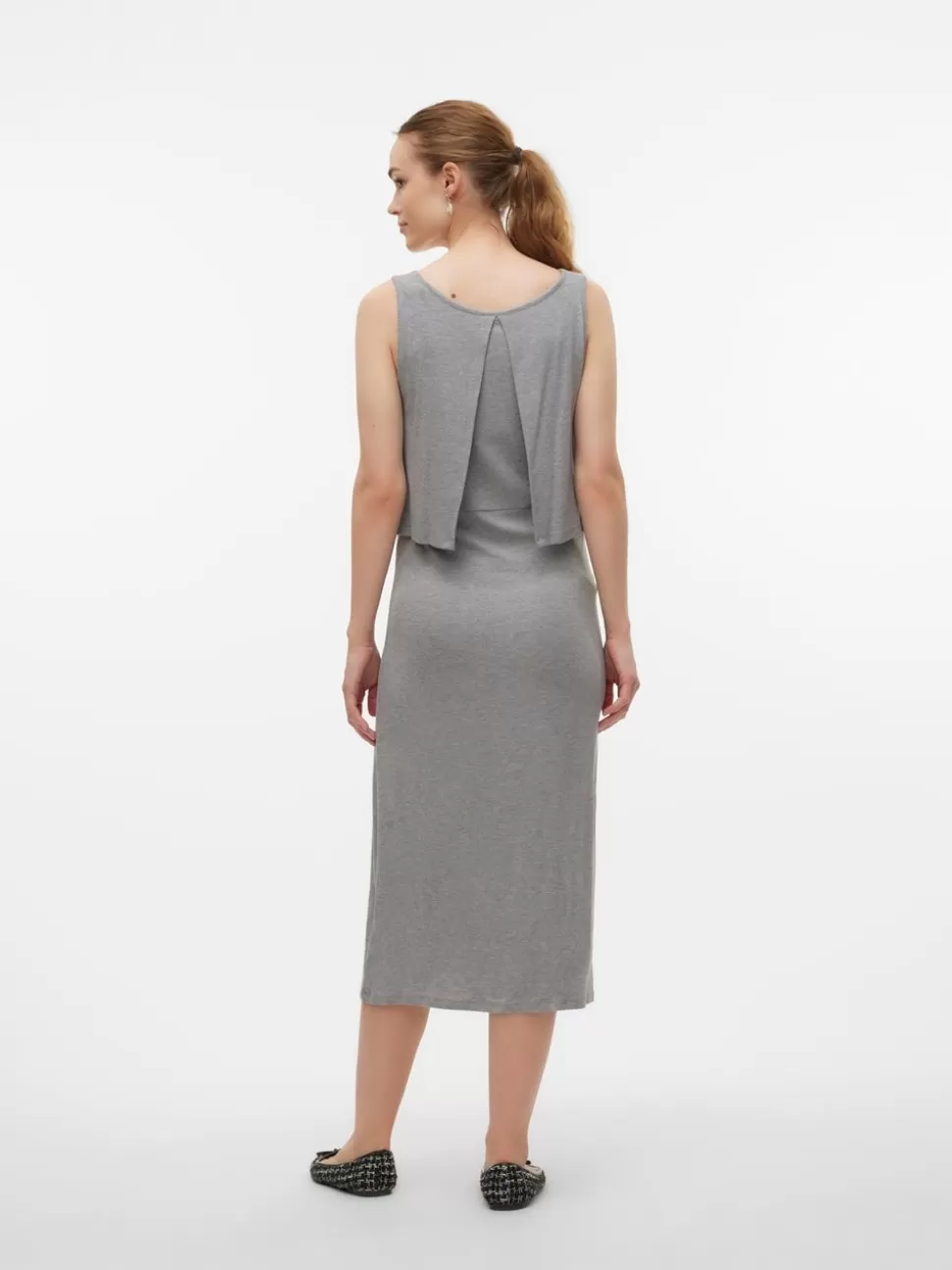 Amningskläder | Klänningar^VERO MODA MLBRYNJA Gravidklänning Light Grey Melange