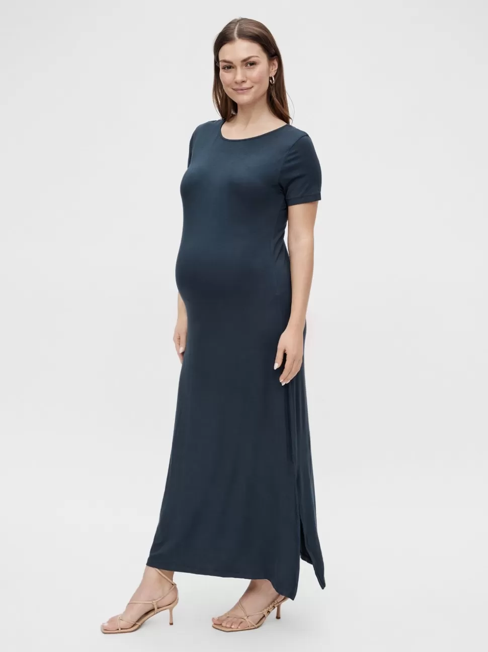 Klänningar^VERO MODA MLCARINA Gravidklänning Blueberry