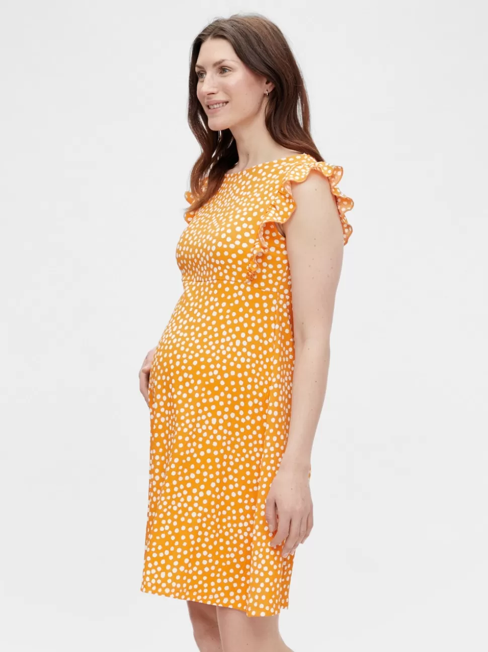 Klänningar^VERO MODA MLFRIDA Gravidklänning Orange Pepper