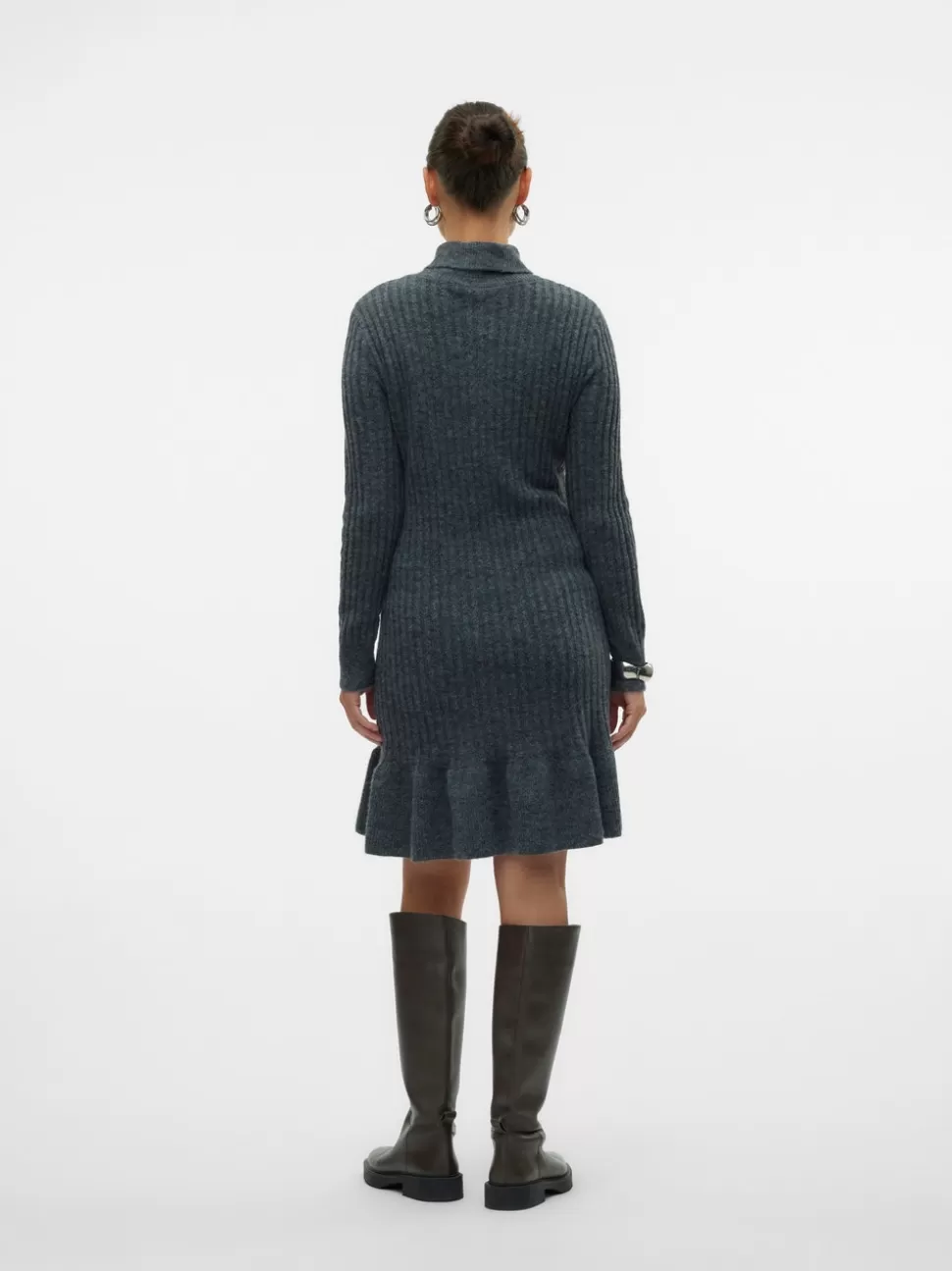 Klänningar^VERO MODA MLHIRA Gravidklänning Dark Grey Melange