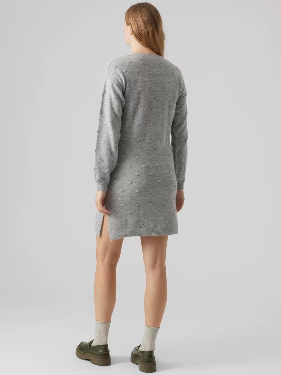 Klänningar | Stickat^VERO MODA MLINES Gravidklänning Light Grey Melange