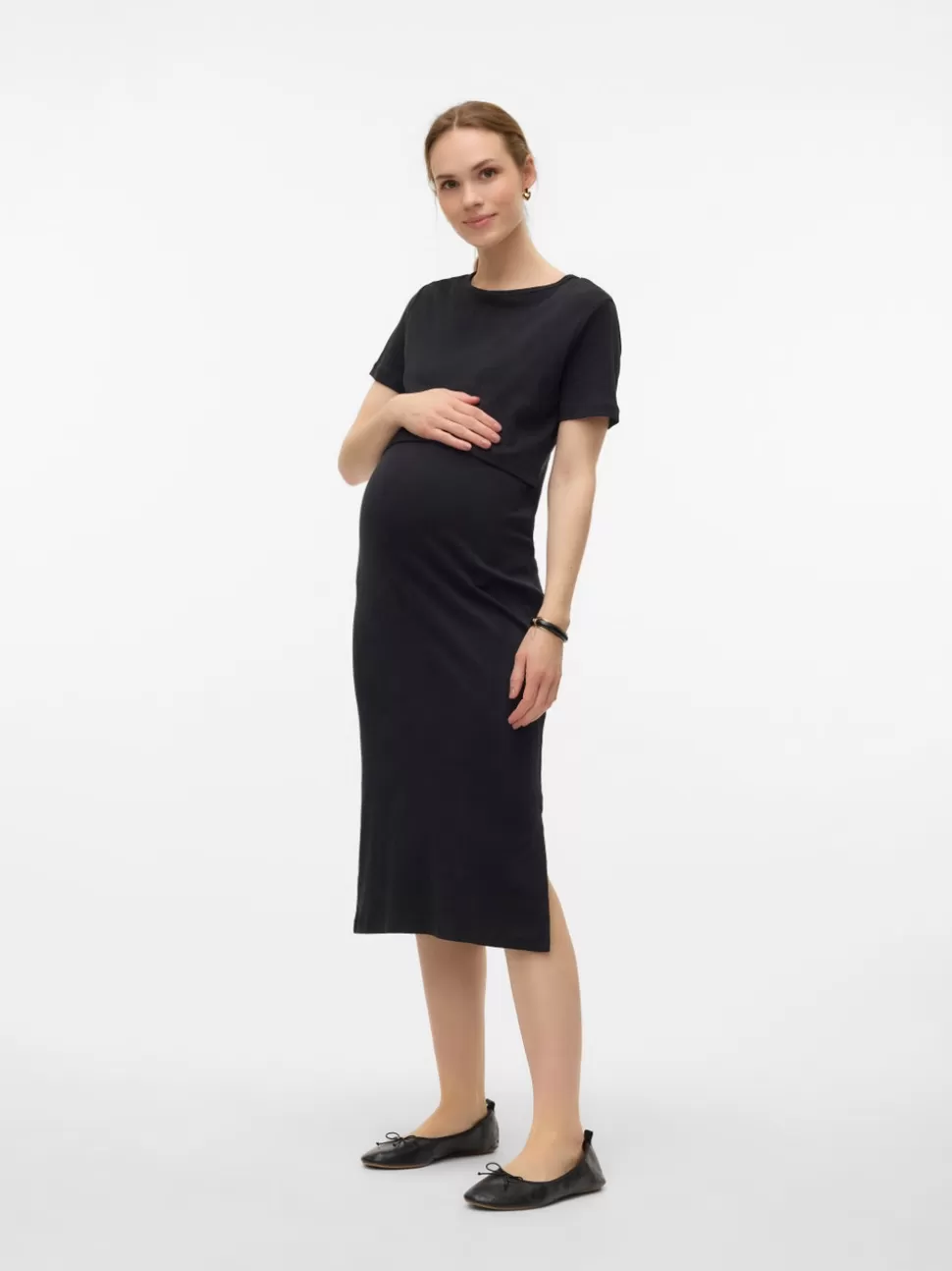 Klänningar^VERO MODA MLIVY Gravidklänning Black