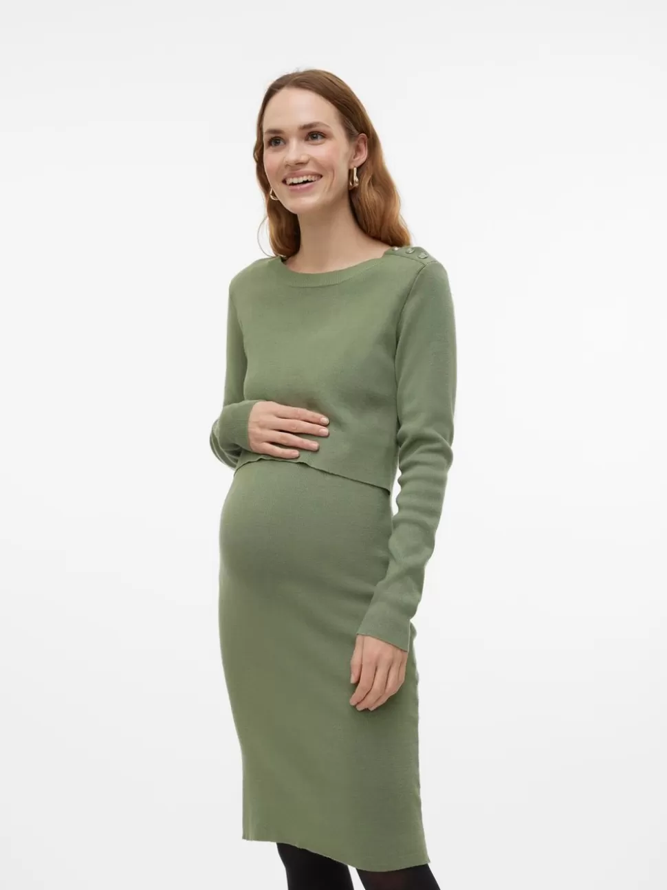 Amningskläder | Klänningar^VERO MODA MLJACINA Gravidklänning Hedge Green