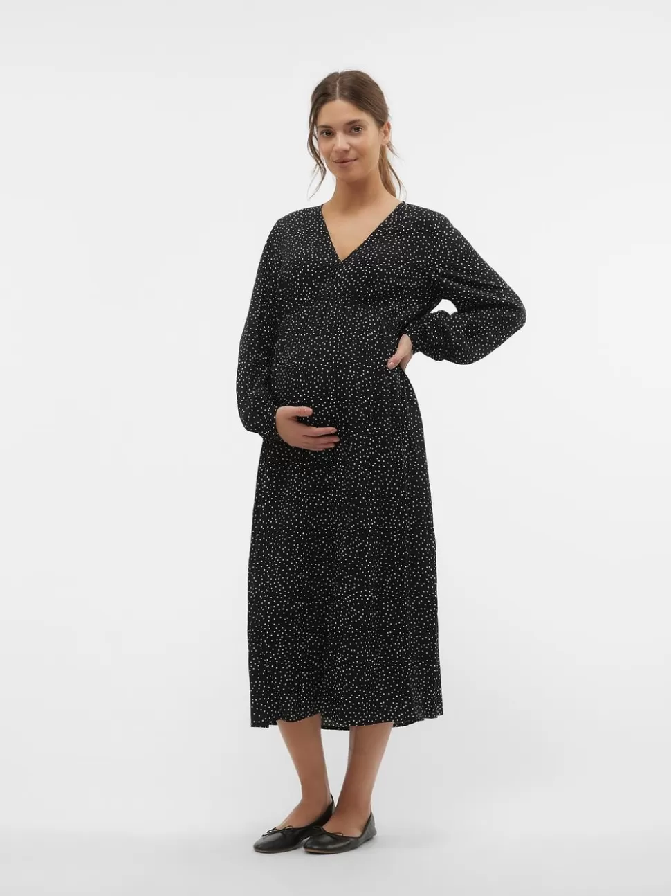 Klänningar^VERO MODA MLLUCY Gravidklänning Black