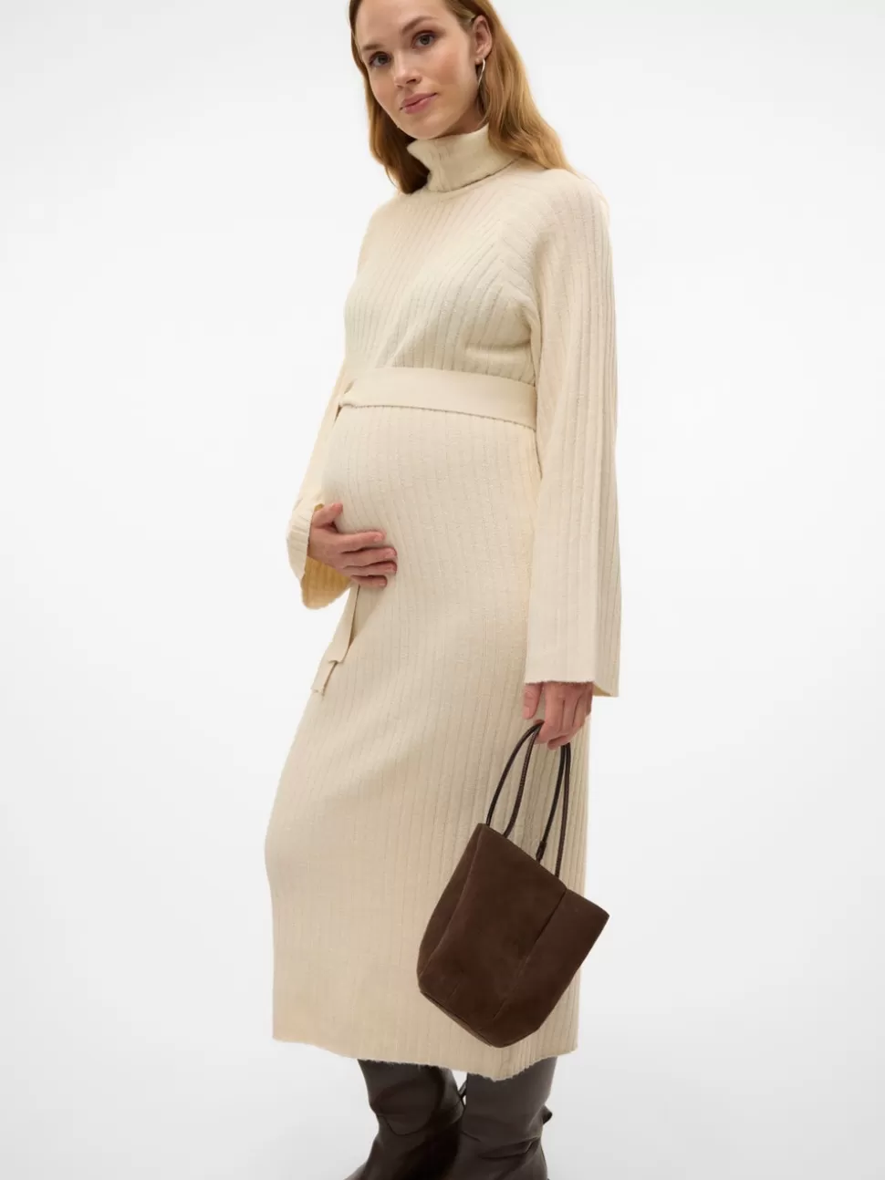 Klänningar | Stickat^VERO MODA MLLUISA Gravidklänning Birch
