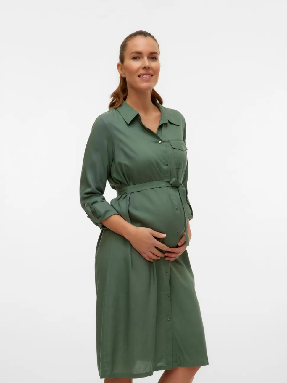 Klänningar^VERO MODA MLMERCY Gravidklänning Dark Forest