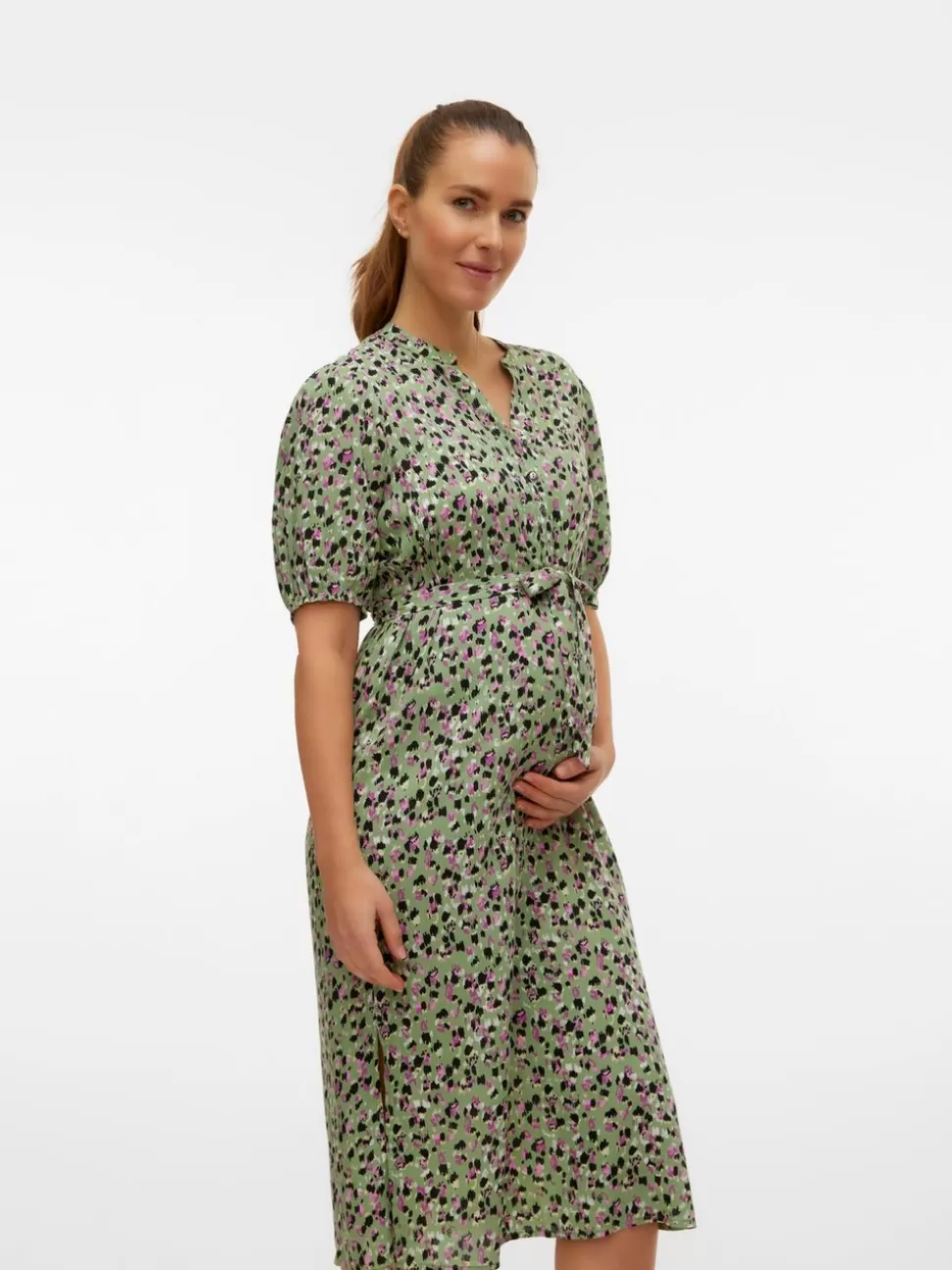 Klänningar^VERO MODA MLMERCY Gravidklänning Hedge Green