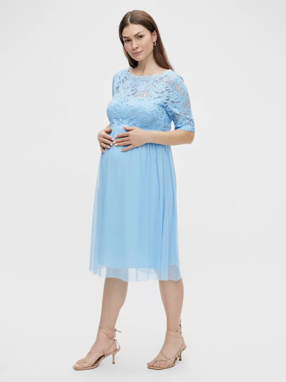 Klänningar^VERO MODA MLMIVANA Gravidklänning Alaskan Blue