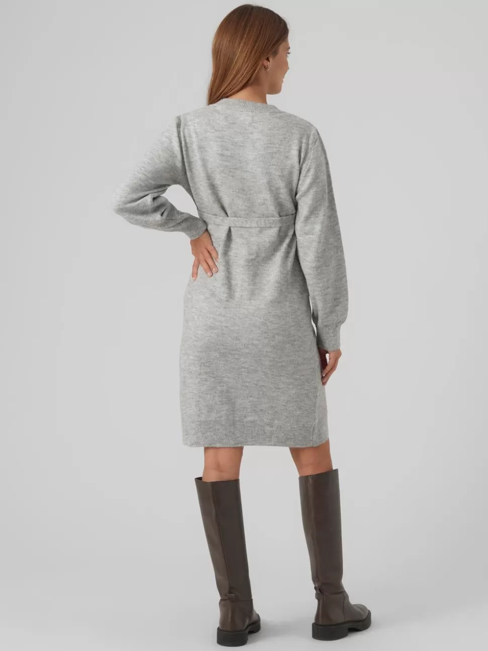 Klänningar^VERO MODA MLNEWANNE Gravidklänning Light Grey Melange